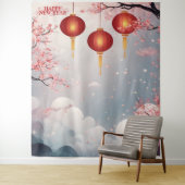 Orientalisches Glück im neuen Jahr Hintergrund Wandteppich (Beispiel)