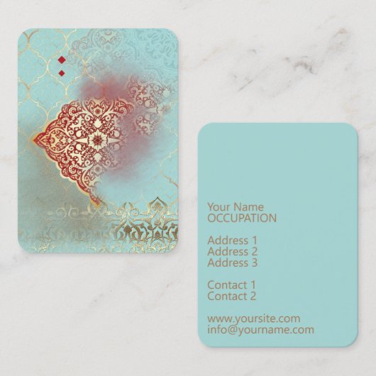 Orientalisches Glühen - Visitenkarte (Vorne/Hinten)