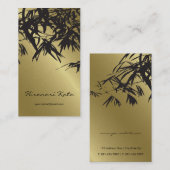 Orientalisches Gold-und schwarzer Visitenkarte (Vorne/Hinten)