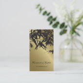 Orientalisches Gold-und schwarzer Visitenkarte (Stehend Vorderseite)