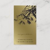 Orientalisches Gold-und schwarzer Visitenkarte (Rückseite)