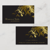 Orientalisches Gold-und schwarzer Visitenkarte (Vorne/Hinten)