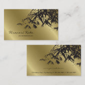 Orientalisches Gold-und schwarzer Visitenkarte (Vorne/Hinten)