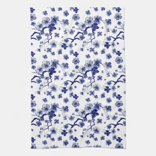 Orientalisches Kirschblüte Niederlassungs-Muster Geschirrtuch (Vertikal)