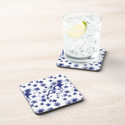 Orientalisches Kirschblüte-Niederlassungs-Muster Getränkeuntersetzer (Rechte Seite)