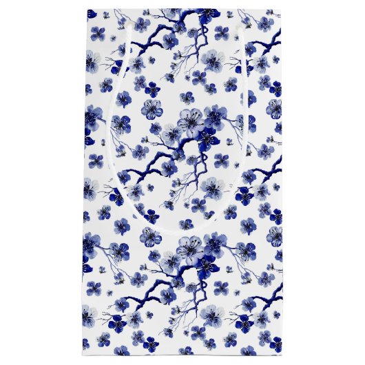 Orientalisches Kirschblüte-Niederlassungs-Muster Kleine Geschenktüte (Vorderseite)