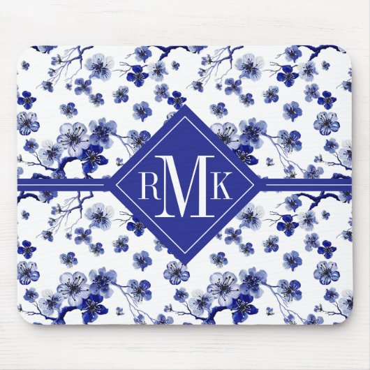Orientalisches Kirschblüte Niederlassungs-Muster Mousepad (Vorne)