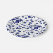 Orientalisches Kirschblüte-Niederlassungs-Muster Pappteller (Schrägansicht)