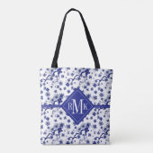 Orientalisches Kirschblüte Niederlassungs-Muster Tasche (Rückseite)
