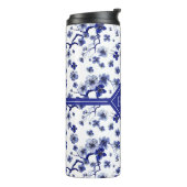 Orientalisches Kirschblüte Niederlassungs-Muster Thermosbecher (Nach links gedreht)