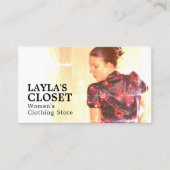 Orientalisches Kleid, Damenbekleidung Visitenkarte (Vorderseite)