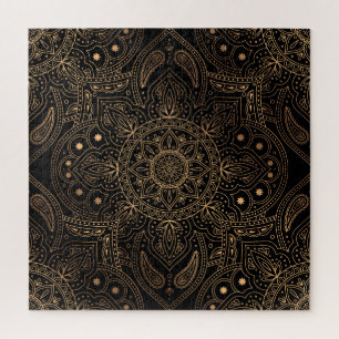 Orientalisches Mandala, Luxus-Vintage-Muster. Puzzle