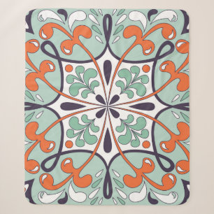 Orientalisches marokkanisches Fliesendesign mit Bl Sherpadecke