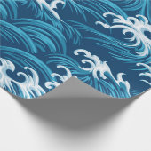 Orientalisches Meer nahtlos dekoratives Muster Geschenkpapier (Ecke)