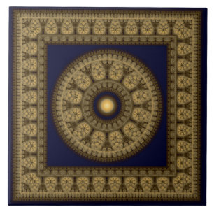 Orientalisches Mosaik gerahmt Mandala Fliese