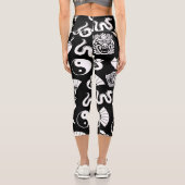 Orientalisches Muster Capri Leggings (Rückseite)
