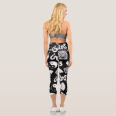 Orientalisches Muster Capri Leggings (Rückseite)
