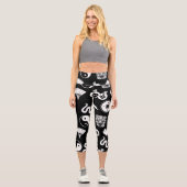 Orientalisches Muster Capri Leggings (Vorderseite)