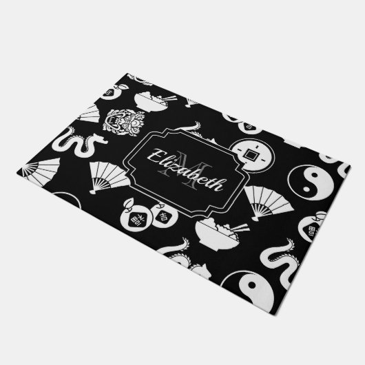 Orientalisches Muster Fußmatte (Schrägansicht)