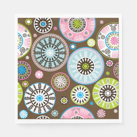 Orientalisches Muster Papier Napkins Serviette (Vorderseite)