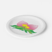 Orientalisches Obst und Blume Pappteller (Schrägansicht)