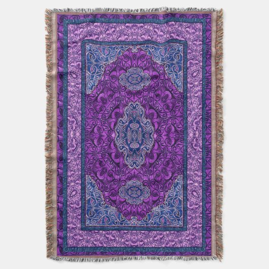 Orientalisches persisches Lila Decke (Vorderseite Vertikal)