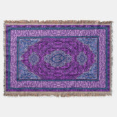 Orientalisches persisches Lila Decke (Vorderseite)