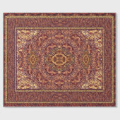 Orientalisches persisches Rot Geschenkpapier (Flach)