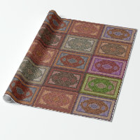 Orientalisches persisches Wolldecke-Muster
