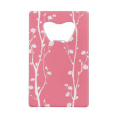 Orientalisches Pflaumenblütenmuster Kreditkarten Flaschenöffner (Rückseite)