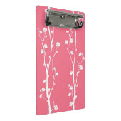 Orientalisches Pflaumenblütenmuster Mini Klemmbrett (Schrägansicht)