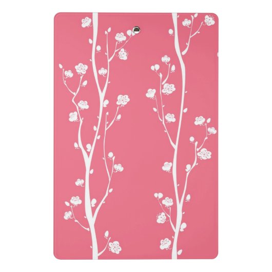 Orientalisches Pflaumenblütenmuster Mini Klemmbrett (Rückseite)