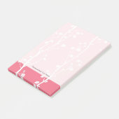 Orientalisches Pflaumenblütenmuster Post-it Klebezettel (angewinkelt)