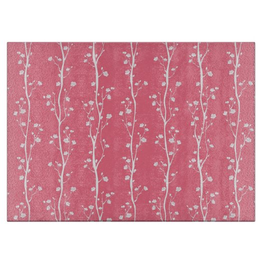 Orientalisches Pflaumenblütenmuster Schneidebrett (Vorderseite)