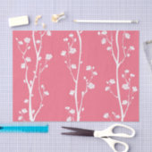 Orientalisches Pflaumenblütenmuster Seidenpapier (Handwerk)