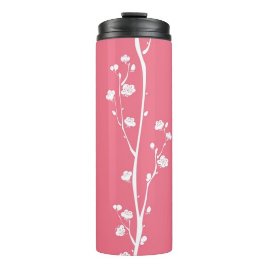 Orientalisches Pflaumenblütenmuster Thermosbecher (Vorderseite)