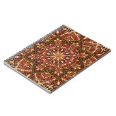 Orientalisches Rot: Vintager Blumenteppich Notizblock (Linke Seite)