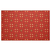 Orientalisches rotes Mosaik geometrisches Kaleidos Stoff (Fat Quarter (45,7 x 55,9 cm))