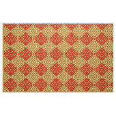 Orientalisches rotes und gelbes Mosaikmuster Stoff (Fat Quarter (45,7 x 55,9 cm))