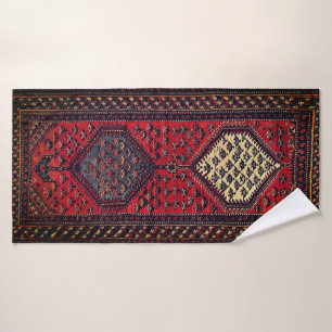 Orientalisches Rotrunnermuster Badhandtuch Set