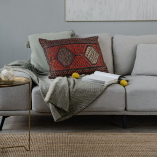 Orientalisches Rotrunnmuster Nr. 2 Lendenkissen