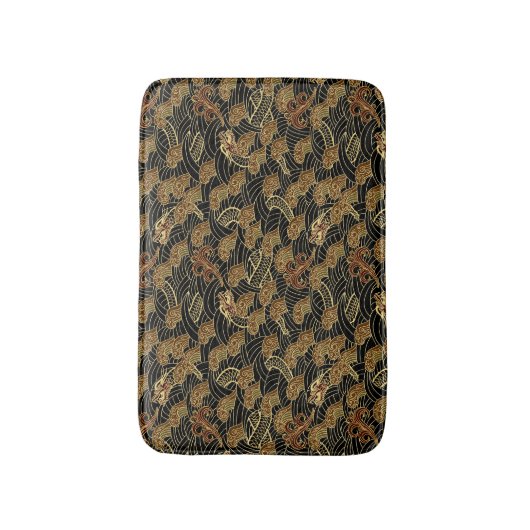 Orientalisches Seedrache-Muster Badematte (Vorderseite Vertikal)