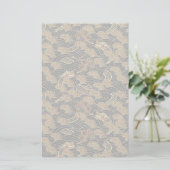 Orientalisches Seedrache-Muster Briefpapier (Stehend Vorderseite)