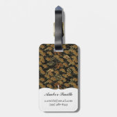 Orientalisches Seedrache-Muster Gepäckanhänger (Rückseite vertikal)