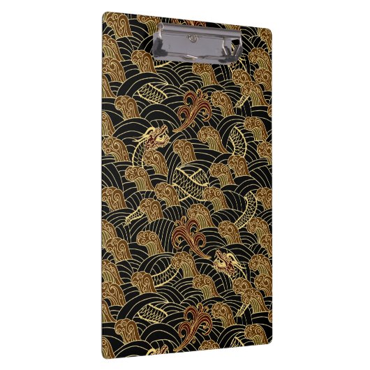 Orientalisches Seedrache-Muster Klemmbrett (Rechts)