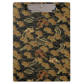 Orientalisches Seedrache-Muster Klemmbrett (Vorderseite)