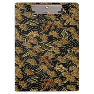 Orientalisches Seedrache-Muster Klemmbrett