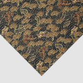 Orientalisches Seedrache-Muster Seidenpapier (Ausschnitt)