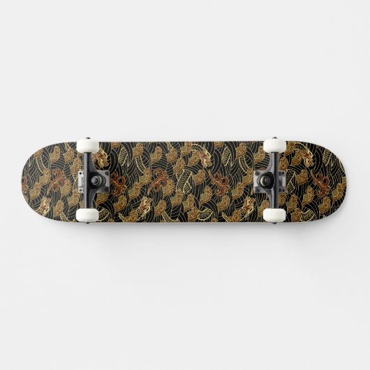 Orientalisches Seedrache-Muster Skateboard (Horizontal)