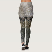 Orientalisches Silber-u. Goldspitze-Strumpfband Leggings (Rückseite)